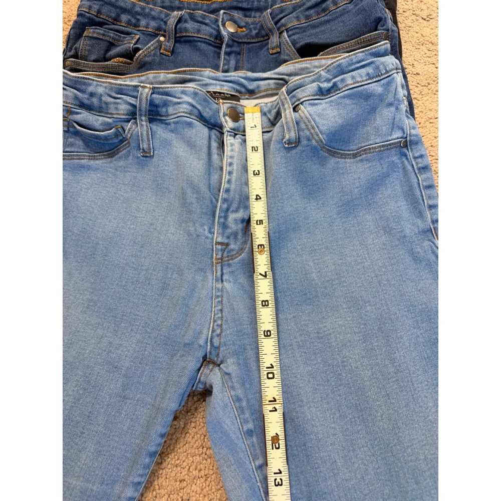 Women's SERRA‎ Skinny Jeans Size 12 Blue Black 3 Piece Bundle Classic Minimalist